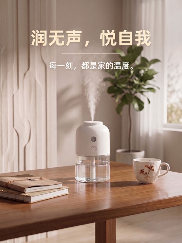 人体感应节能运行，壁挂感应式香薰加湿器兼具加湿扩香